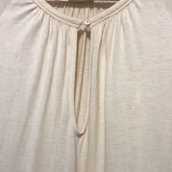 Aritzia Wilfred peach oversized keyhole front short sleeve shirt S - Picture 3 of 9